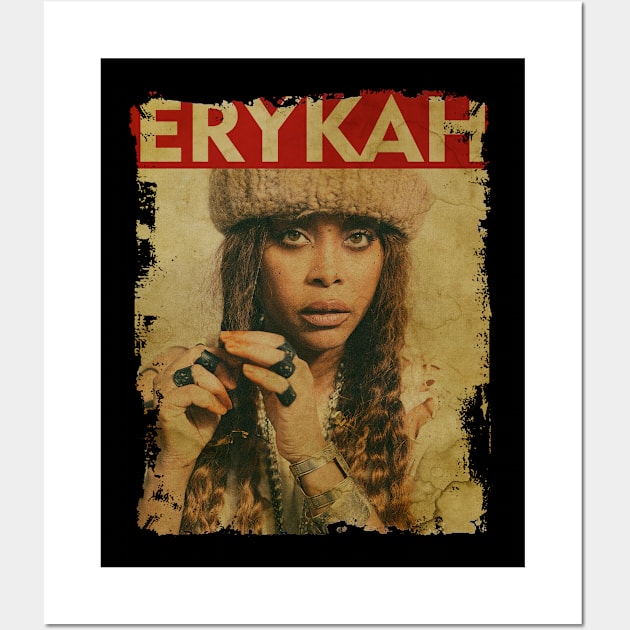 TEXTURE ART- Erykah Badu Wall Art by ZiziVintage